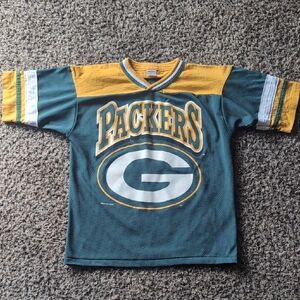 Vintage 90s Youth Green Bay Packer Shirt
